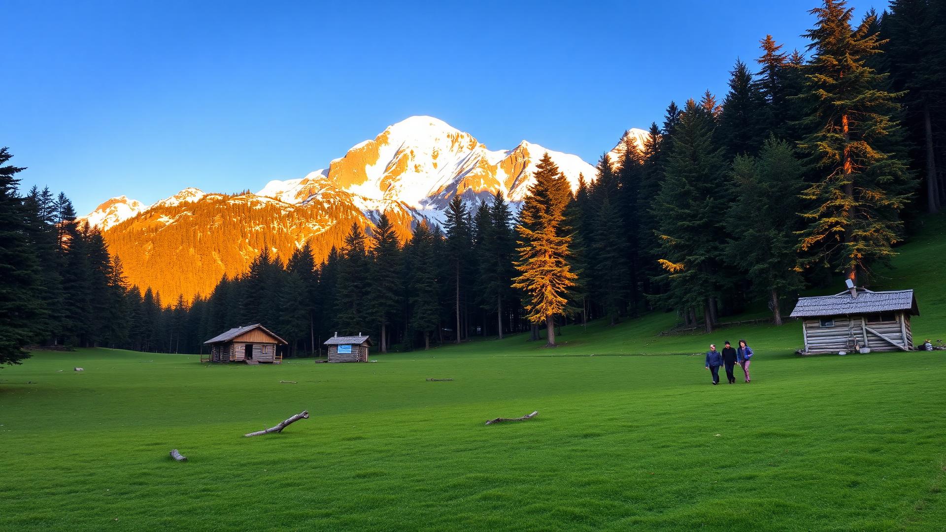 Fairy Meadows trek with Nanga Parbat view and green alpine meadows