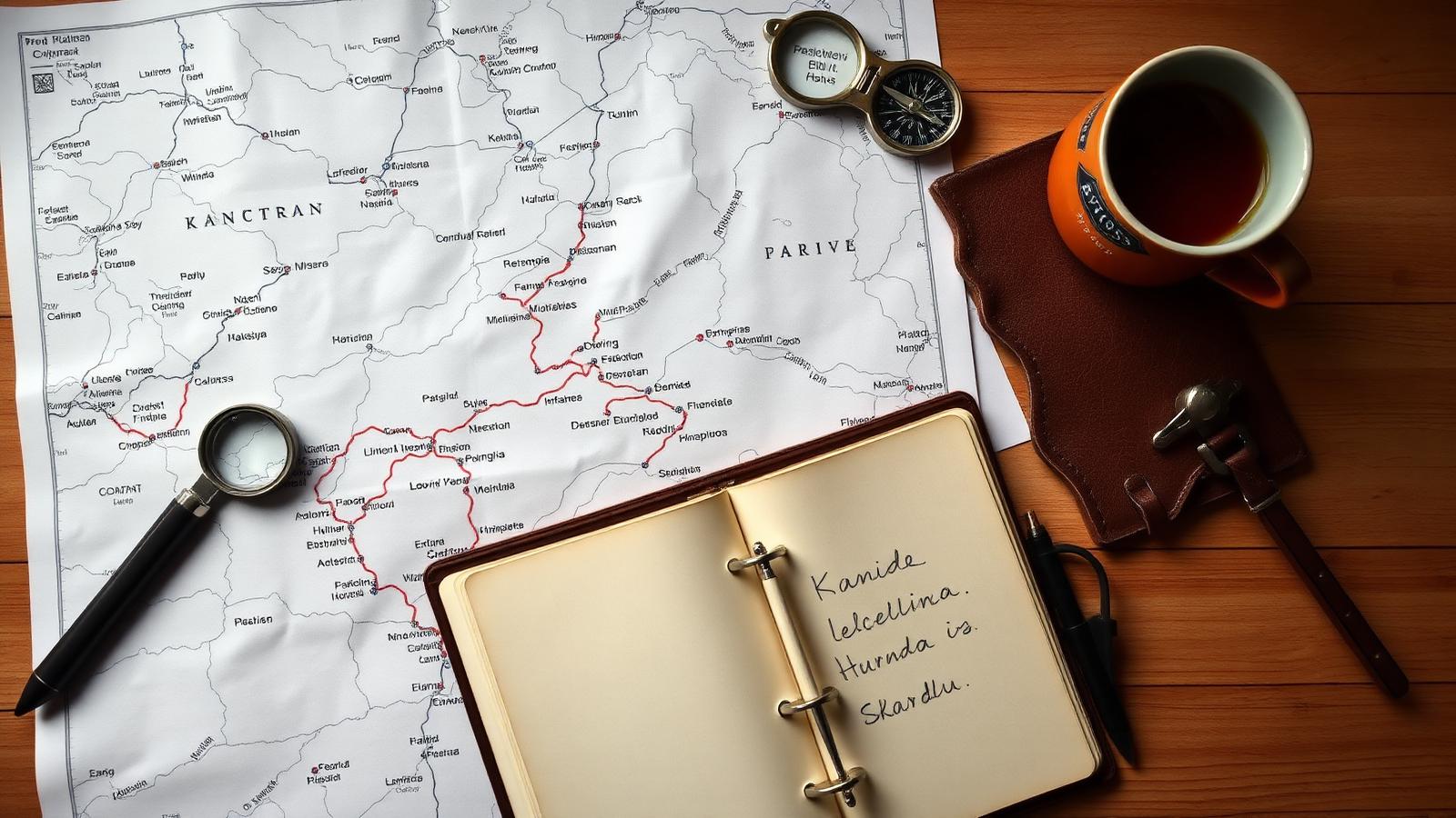 Custom Pakistan tour planning with travel map and itinerary details