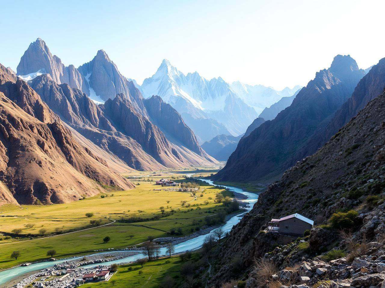 Rock climbing areas in Gilgit-Baltistan including Hunza and Skardu