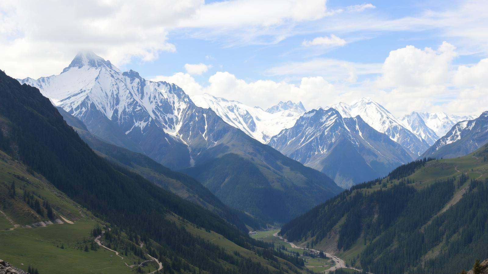 Tirich Mir and the Hindukush Range above Chitral valley — Chaqon Global Tours