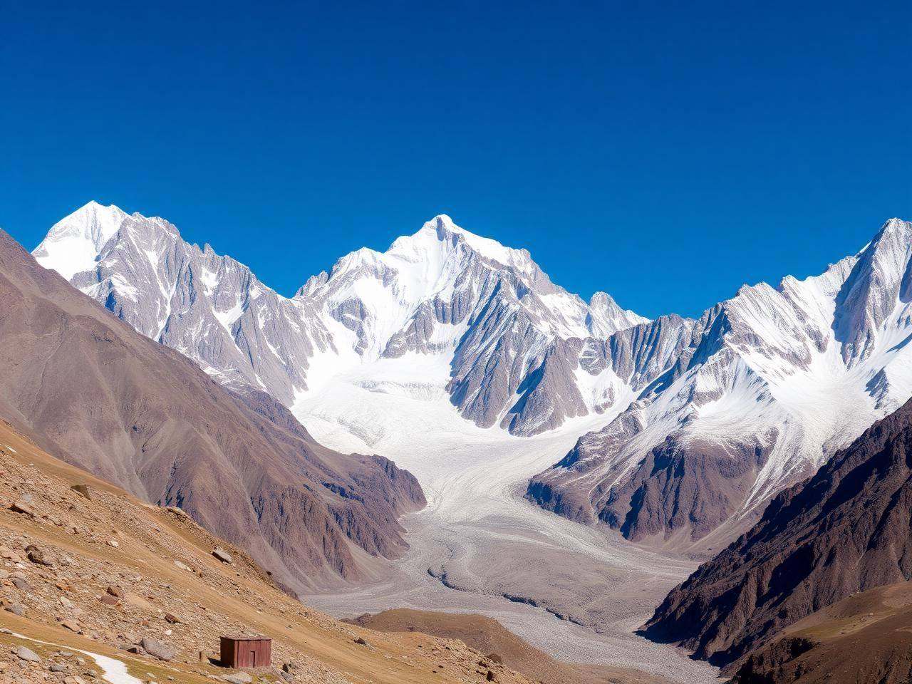 Remote glacier valleys and technical peaks of Panmah Muztagh