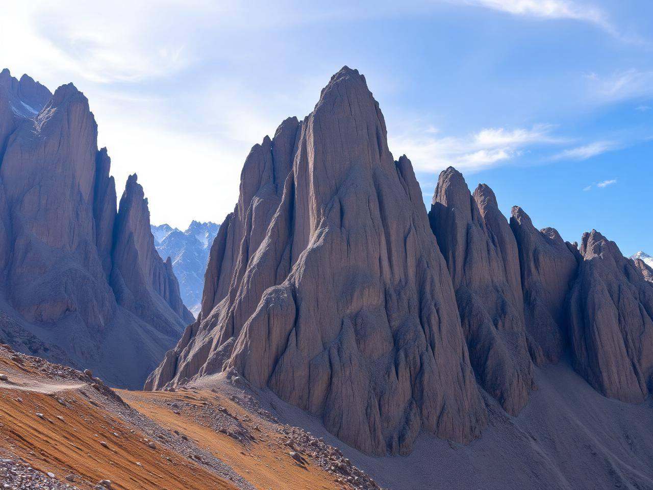 Rock climbing in Gilgit-Baltistan Karakoram region