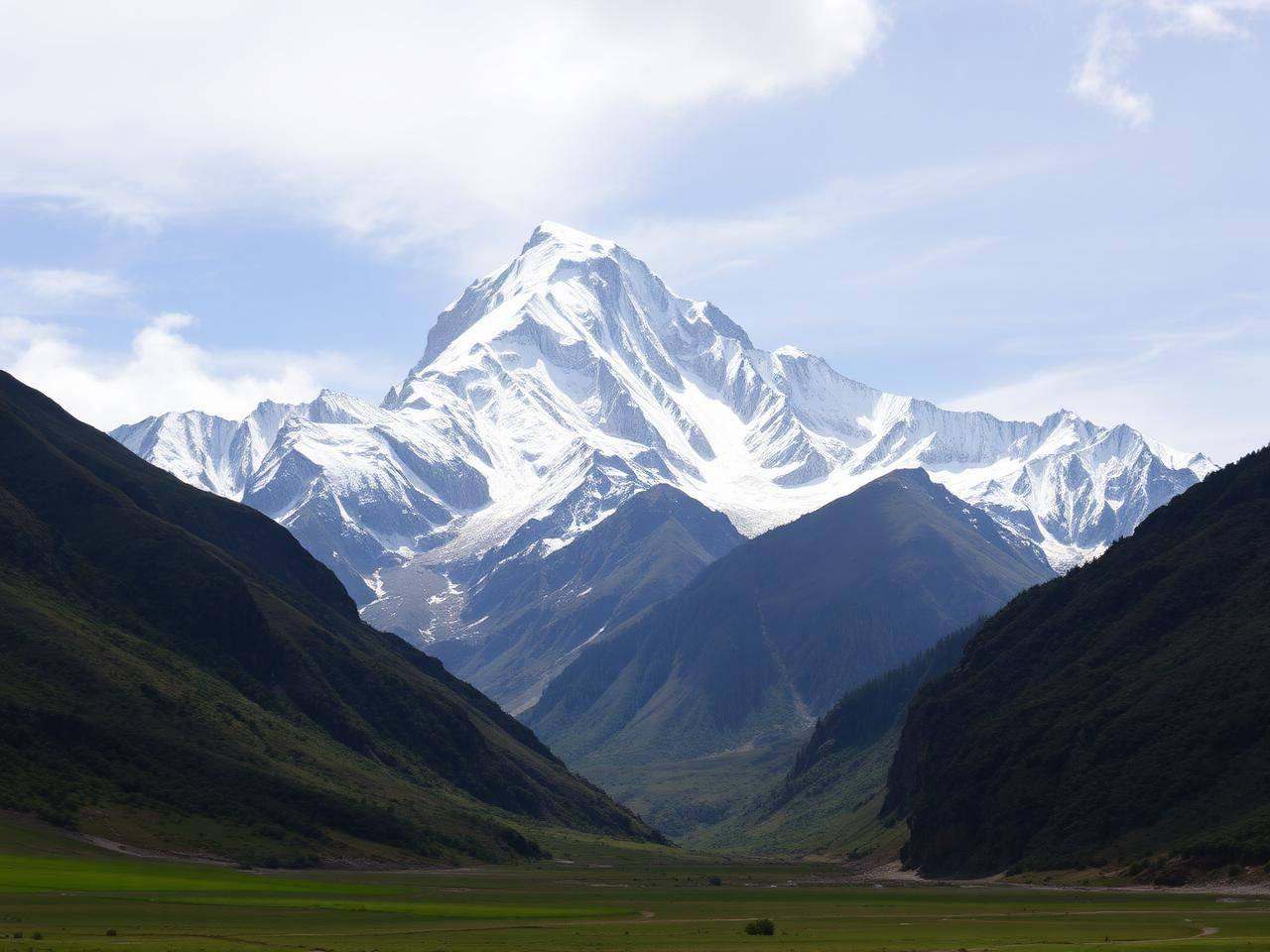 Masherbrum Group mountains above Hushe Valley