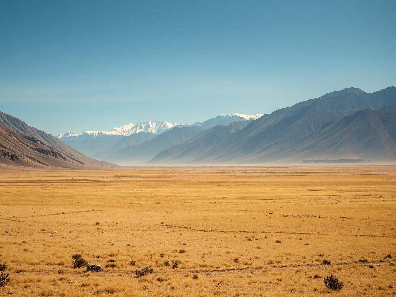 Pamir Range high mountain landscape in northern Pakistan region