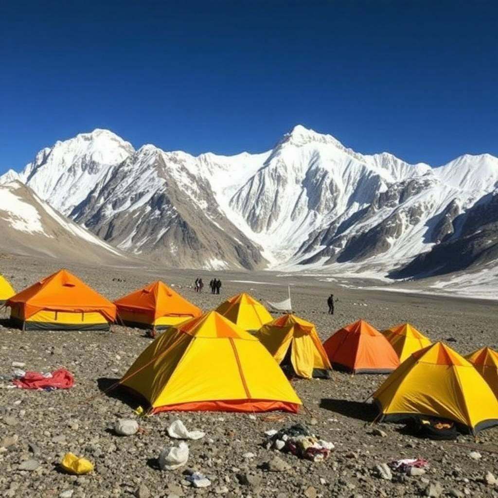 Expedition style base camp support in Pakistan mountains