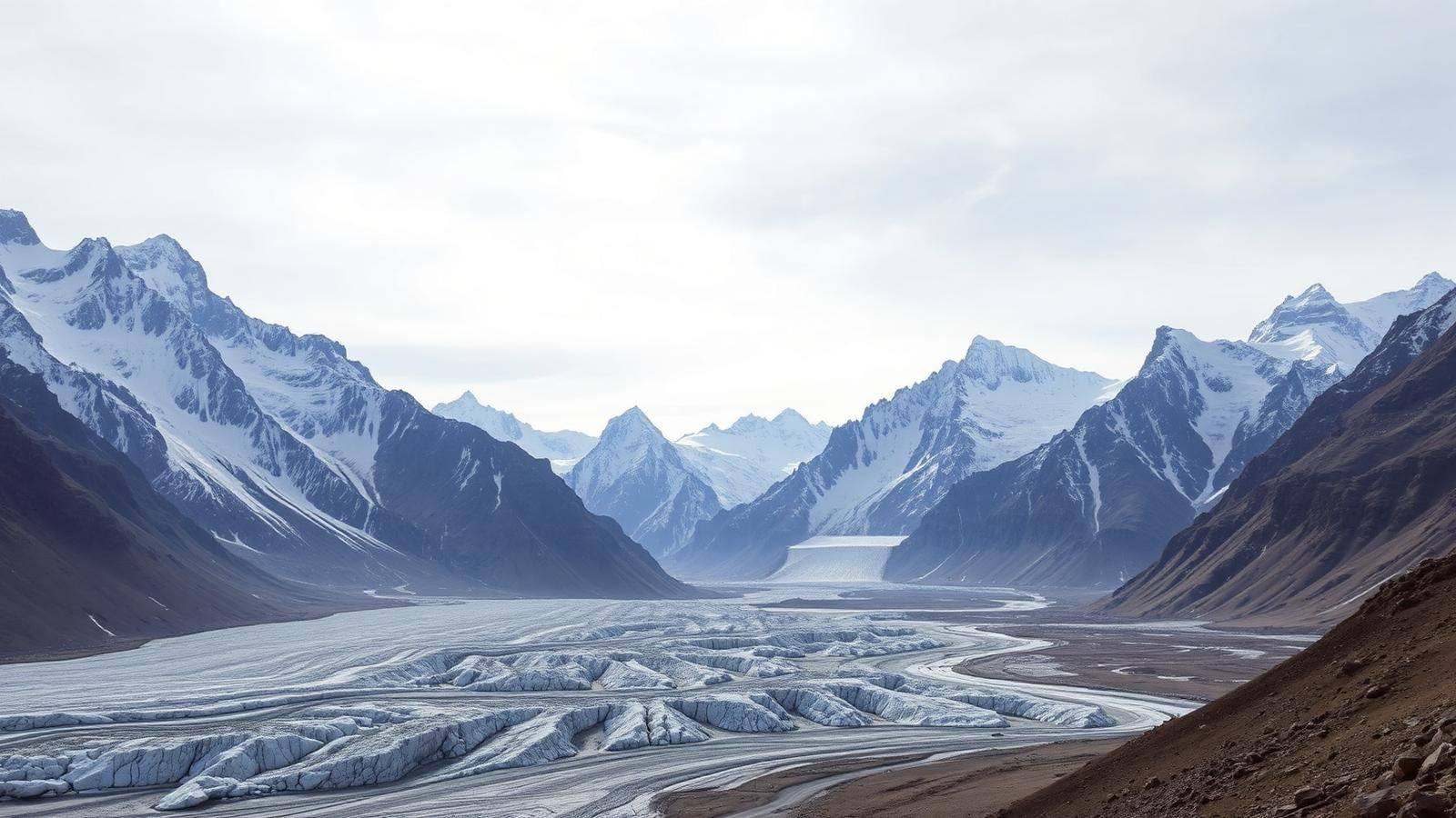 Saltoro Mountains and remote Baltistan landscapes in the Karakoram, Pakistan