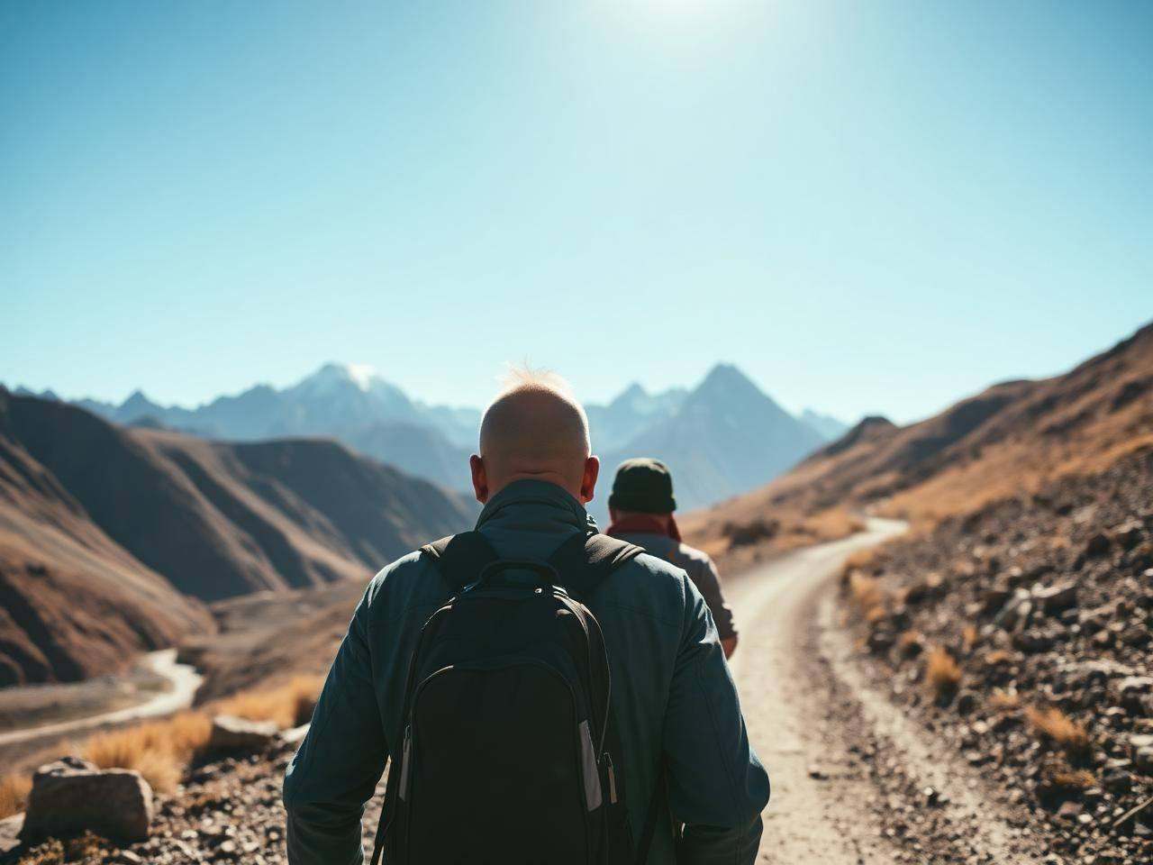 Travelers exploring Batura Muztagh and Gojal mountain routes